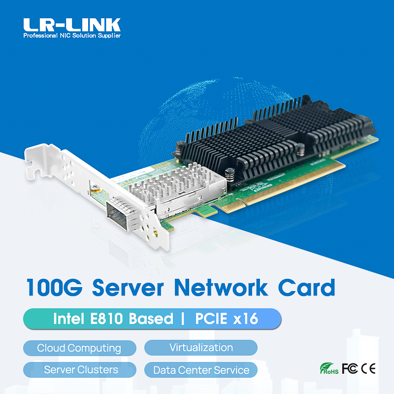 100Gbe Qsfp28 Network Card - LR-LINK 1019PF-QSFP28 PCIe x16 100G Tarjeta