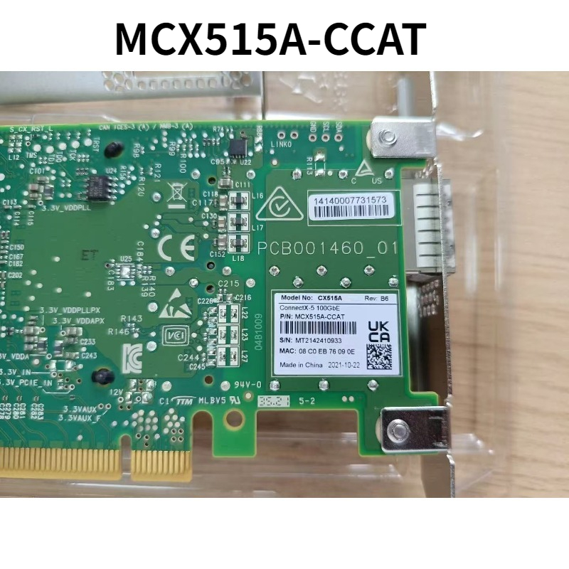 Tarjeta adaptadora PCIe de 1 p - 100Gbe Qsfp28 Network Card reseña y precio