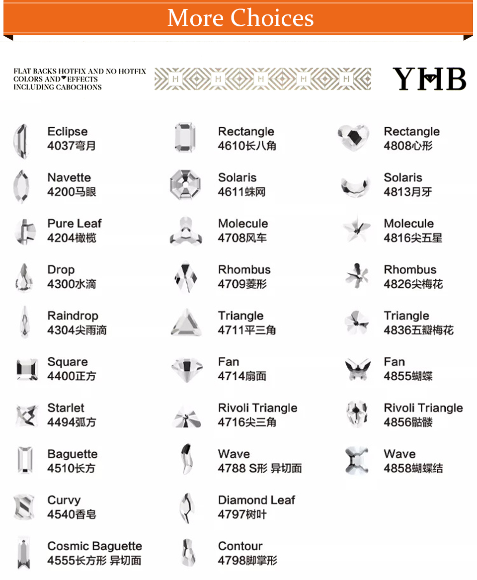 Cristales de brillantina YHB c - Platinum 8280 reseña y precio